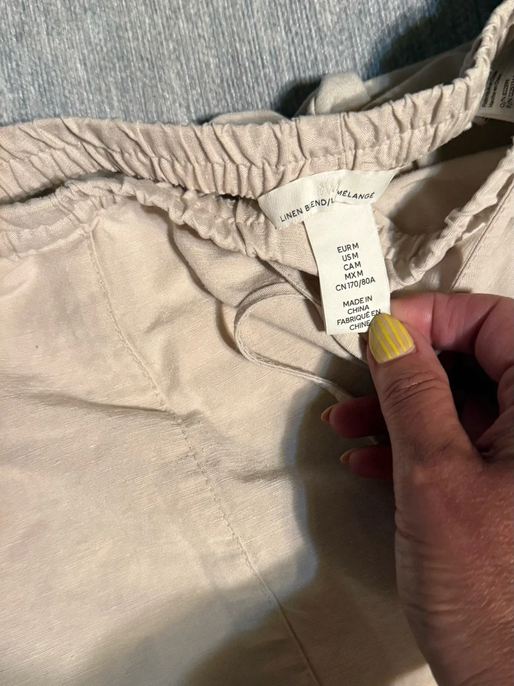 H&M Casual Wide-Leg Pants Duo in Beige and Black